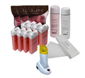 Waxing Starter Kit with Stripless Hard Wax and Roll-On Wax for Sensitive Skin