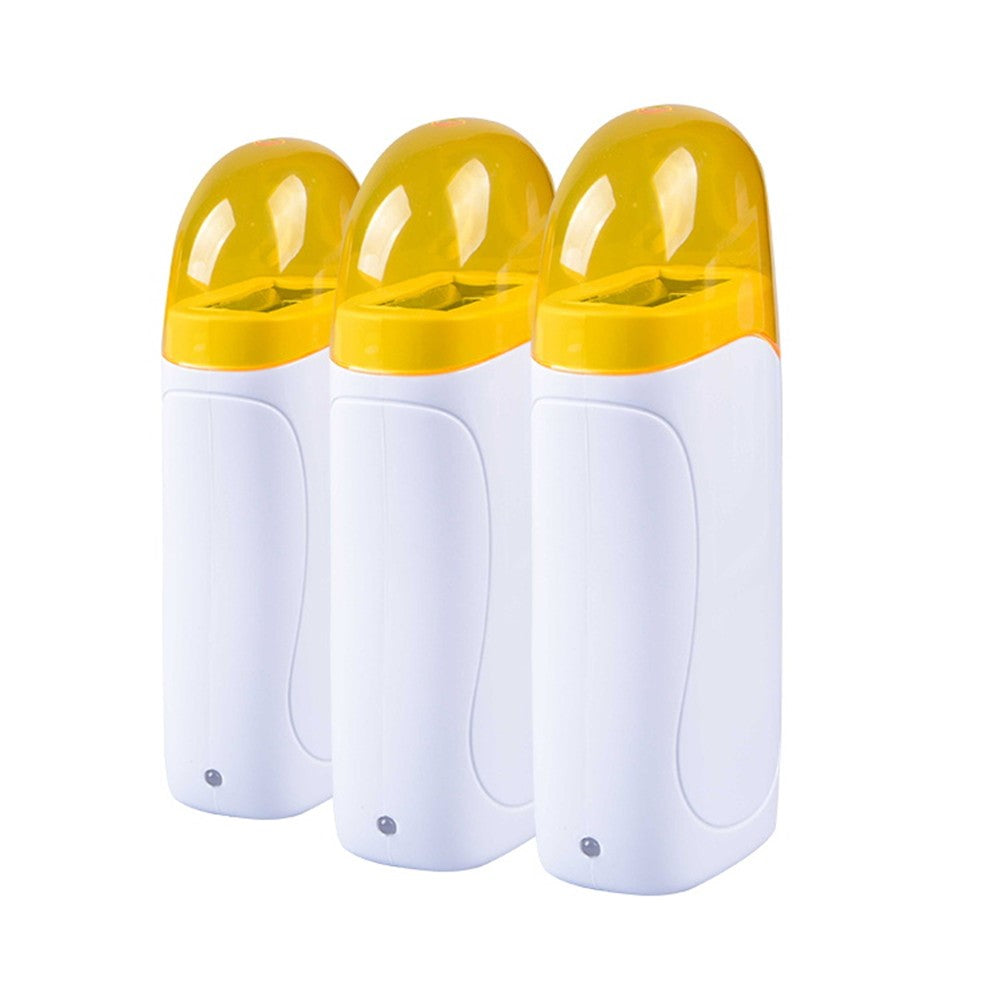Roll -On Wax Heater (Triple Base - 110V) - White/Yellow – image 3
